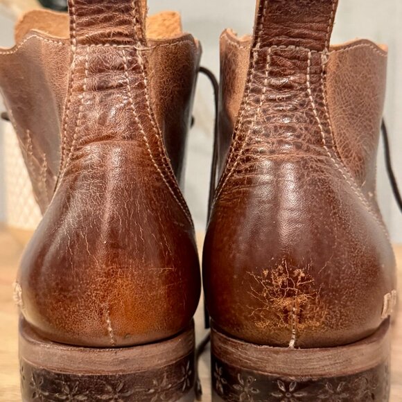 🤎 Gorgeous Bed Stu Brown Leather Ankle Boots - Picture 12 of 13